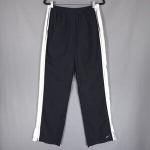 Vintage Nike Windbreaker Track Pants Women’s Drawstring Slit Hem‎ Y2K MEDIUM
